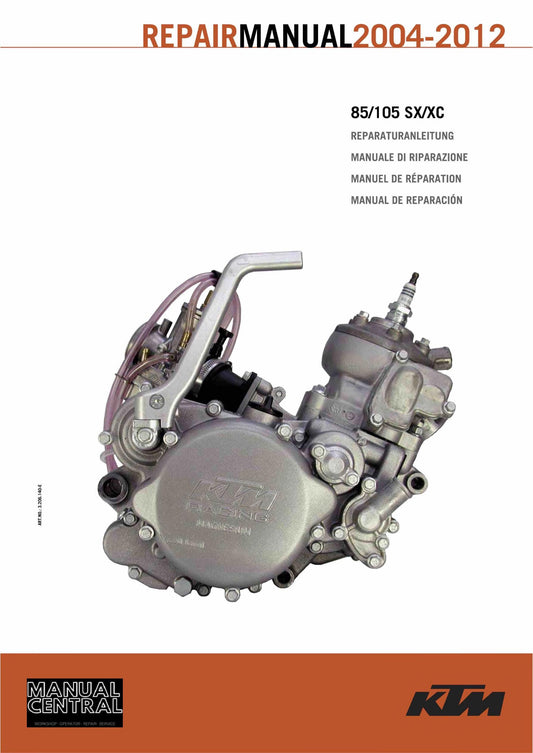 KTM 2004 to 2012 - 85 105 sx xc - Workshop Service Repair Manual