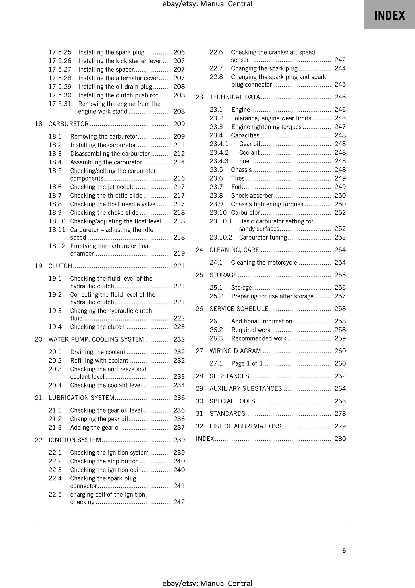 KTM 2020 - 85 SX - Service Workshop Repair Manual