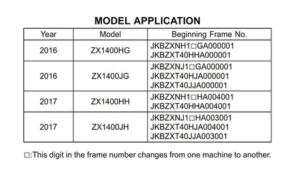 Kawasaki ZZR1400 ZZR 1400 ABS Ninja ZX-14 - 2016 2017 Workshop Service Repair Manual - ZX1400HG ZX1400JG ZX1400HH ZX1400JH