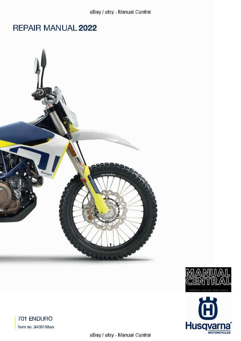 Husqvarna 2022 - 701 Enduro Eu edition - Service Workshop Repair Manual