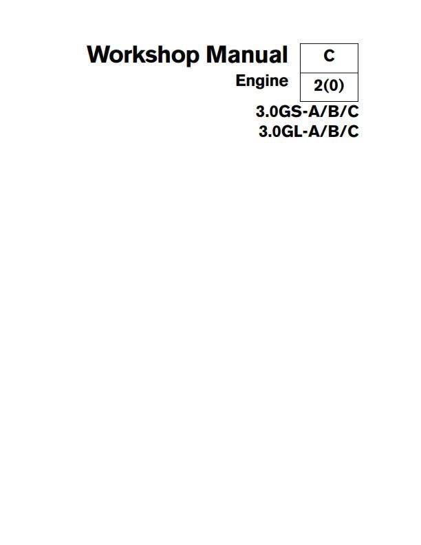 Volvo Penta - Engine -3.0GS 3.0GL A/B/C - Workshop Service Repair Manual