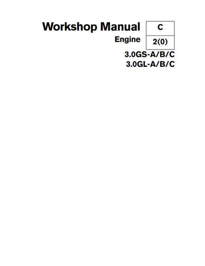 Volvo Penta - Engine -3.0GS 3.0GL A/B/C - Workshop Service Repair Manual