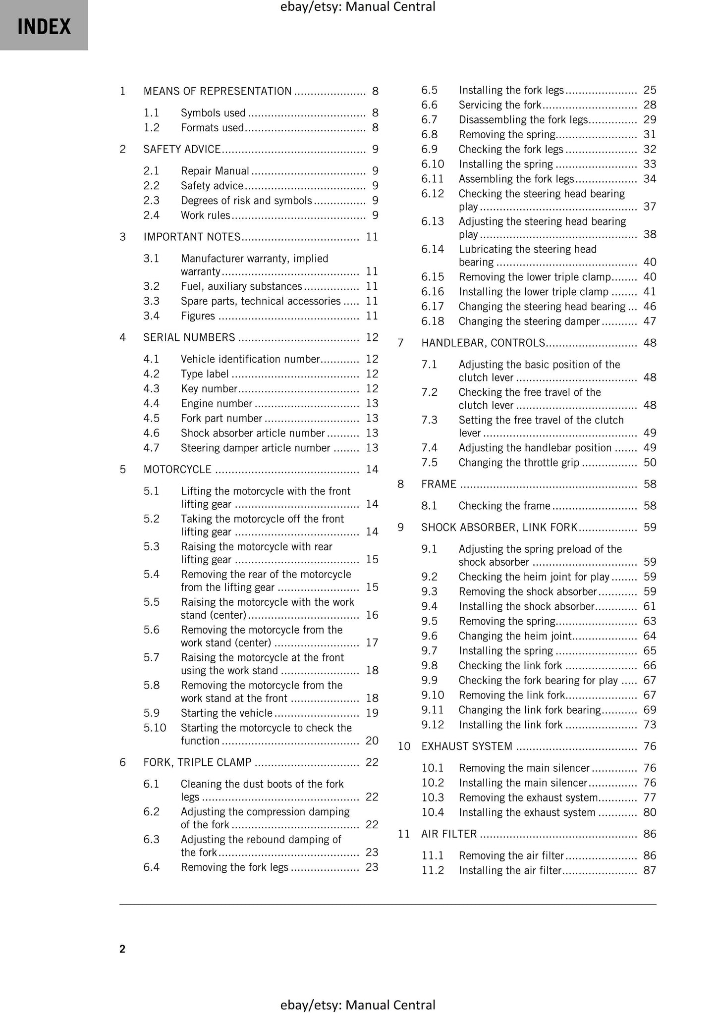 KTM 2024 - 890 Adventure - Service Workshop Repair Manual