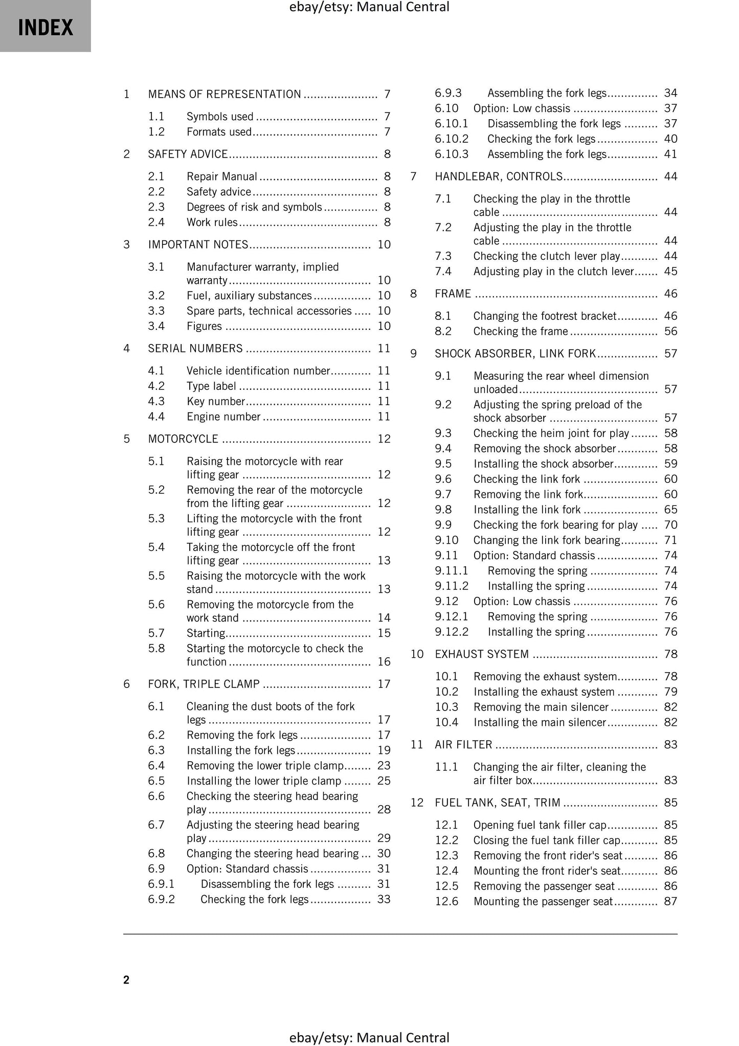 KTM 2020 - 250 Duke - Service Workshop Repair Manual