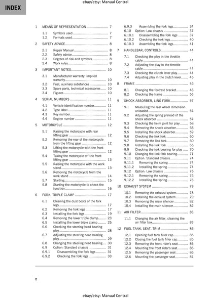 KTM 2020 - 250 Duke - Service Workshop Repair Manual