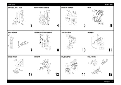 Husqvarna 2016 TC 250- Parts Manual Catalog
