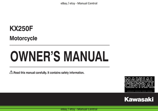 Kawasaki 2016 - KX250F - Owners Manual