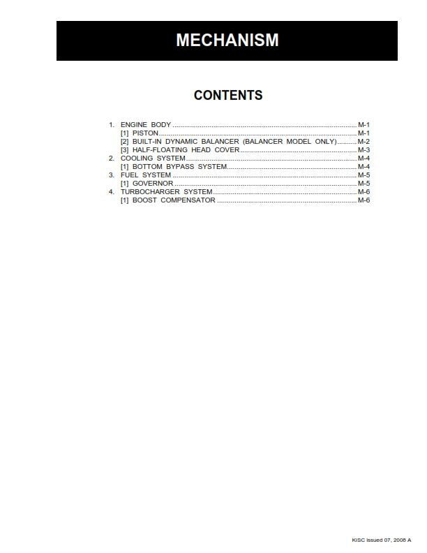 Kubota Diesel Engine - 03-M-E3B 03-M-DI-E3B 03-M-E3BG Series - Workshop Service Repair Manual