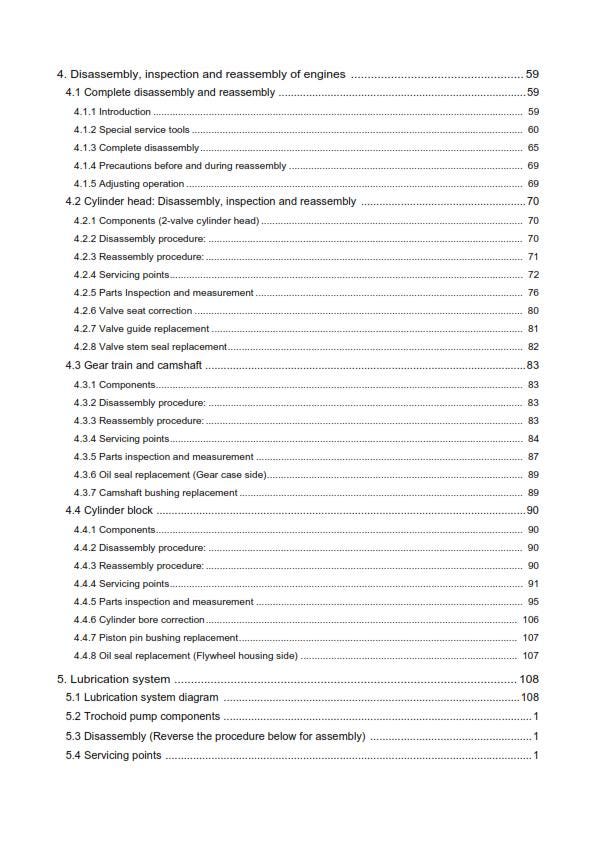 Yanmar Industrial Diesel Engine -  3TNV 4TNV Series - Service Repair Workshop Manual