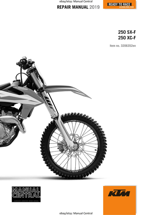 KTM 2019 - 250 SX-F XC-F - Service Workshop Repair Manual