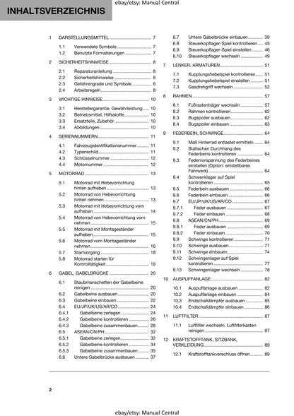 German Language - Husqvarna 2023 - Svartpilen 401 - Reparaturanleitung