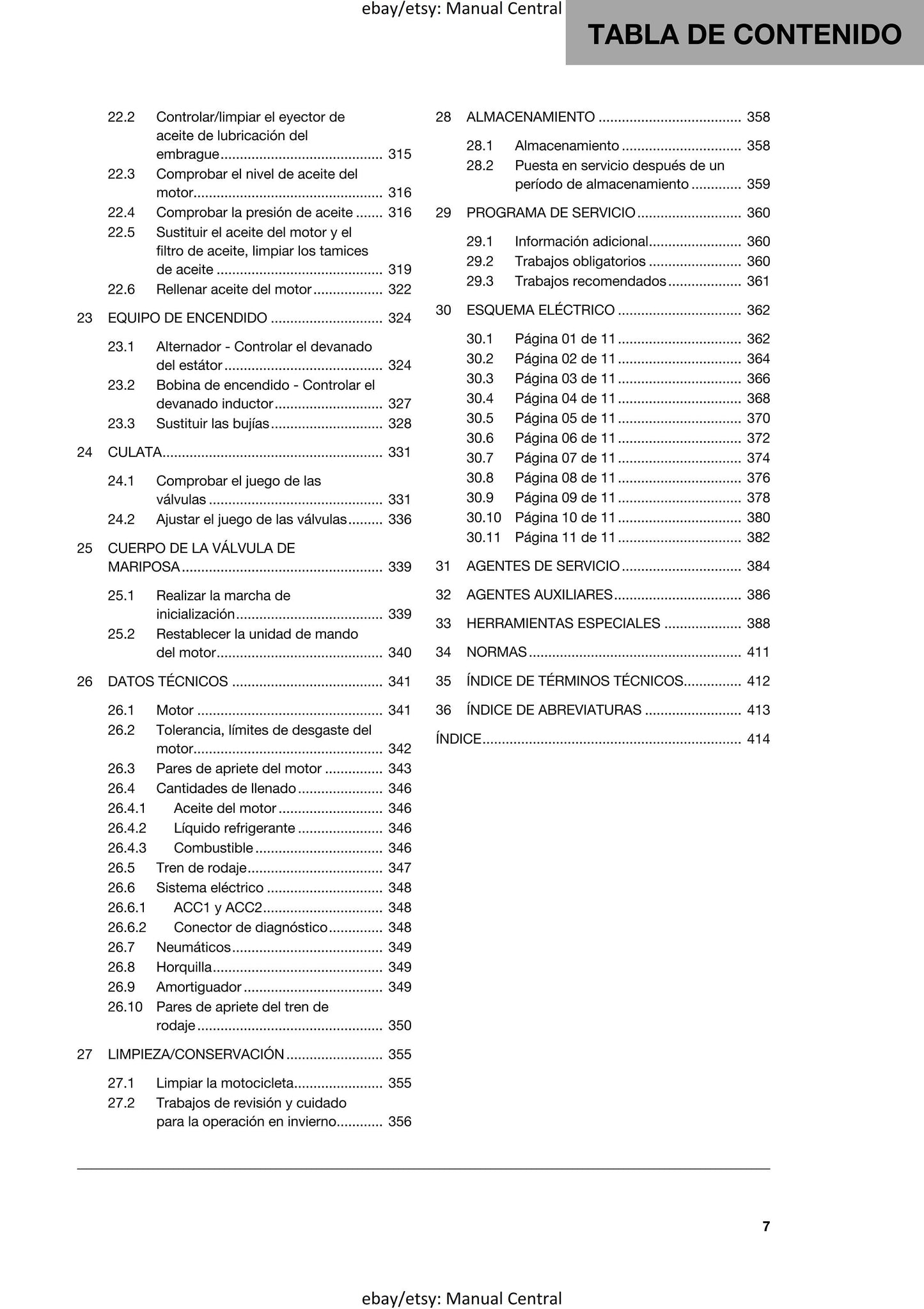 Spanish Language - Husqvarna 2020 - 701 Supermoto  - Manual de Reparacion