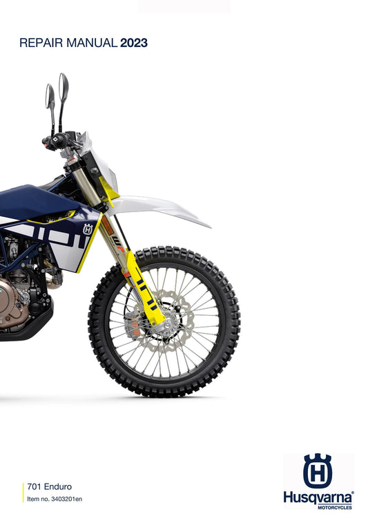 Husqvarna 2023 - 701 Enduro Eu edition - Service Workshop Repair Manual