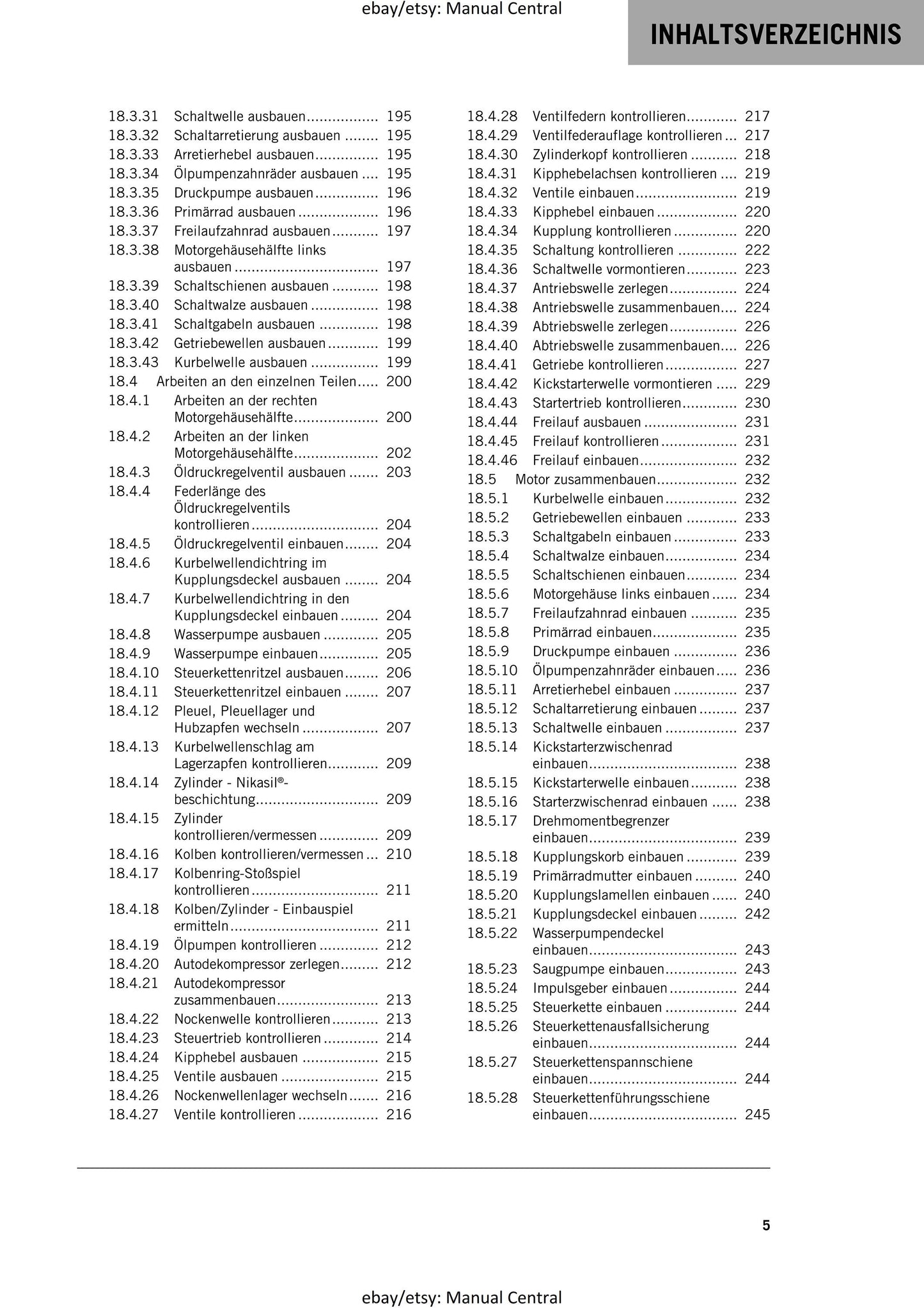 German Language - KTM 2014 - 450 500 Exc Six Days Xc-w - Reparaturanleitung - Service Workshop Repair Manual