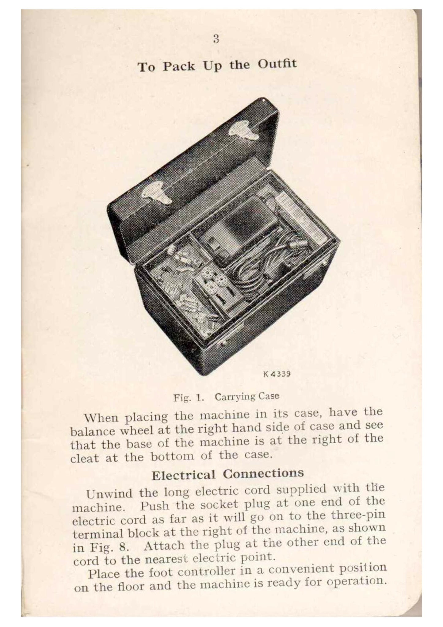 Singer 221K Portable Electrical Sewing Machines -  Instruction User Manual