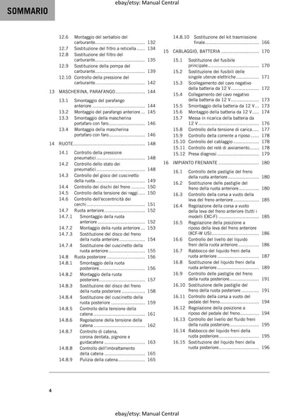 Italian Language - 2021 KTM 2021 450 500 Exc-f Six Days Xcf-w - Manuale Di Riparazione