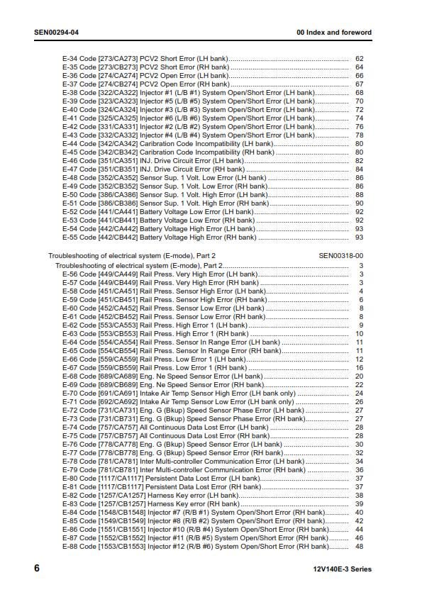 Komatsu Engine 12v140e-3 Series - Shop Manual - Service Workshop Repair Manual