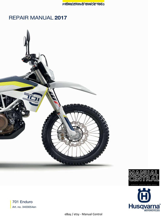 Husqvarna 2017 - 701 Enduro - Service Workshop Repair Manual