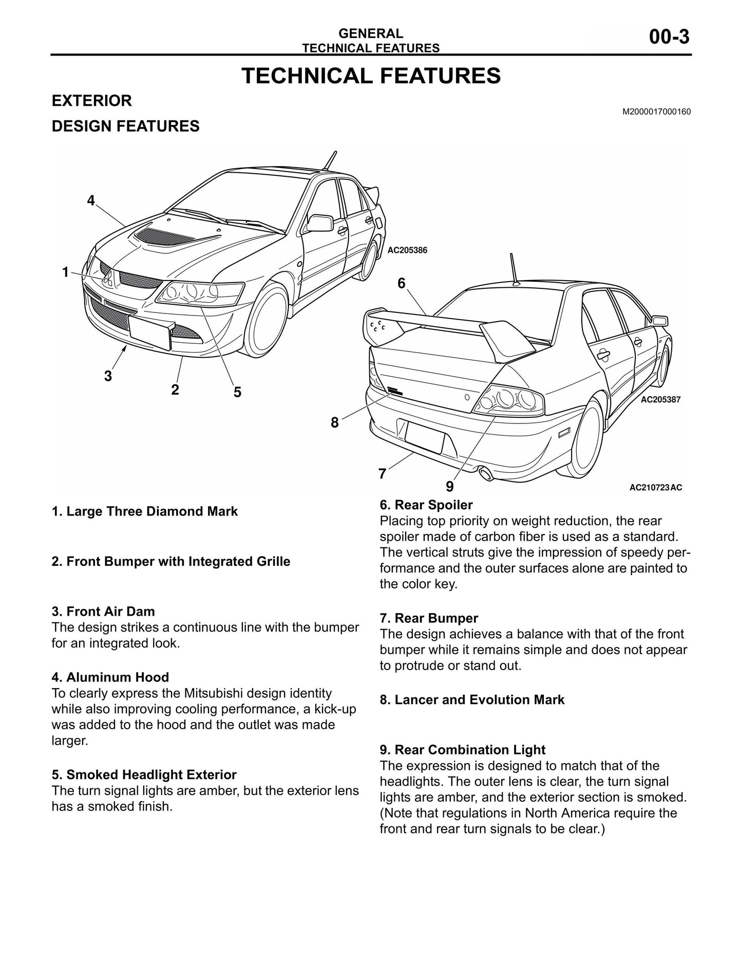Mitsubishi Lancer Evolution Evo VIII 8 - Technical Information Manual