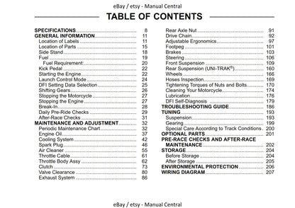 Kawasaki 2017 - KX250F - Owners Manual