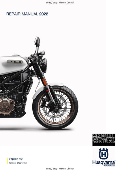 Husqvarna 2022 - Vitpilen 401 - Service Workshop Repair Manual