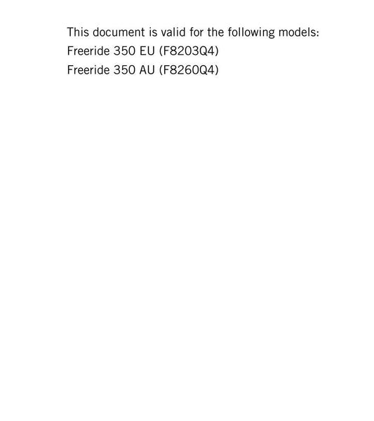 KTM 2017 - Freeride 350 - Service Workshop Repair Manual