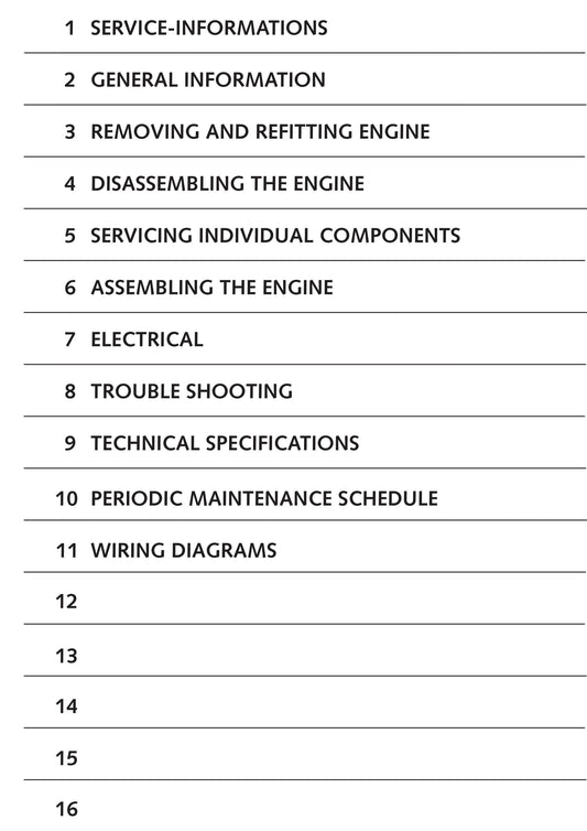 KTM 1999 2000 2001 2002 2003 - 125 200 Exc Egs Exe Supermoto- Engine - Service Workshop Repair Manual