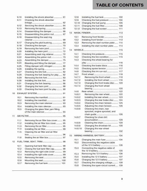 Husqvarna 2018 - FC 250 - Workshop Service Repair Manual