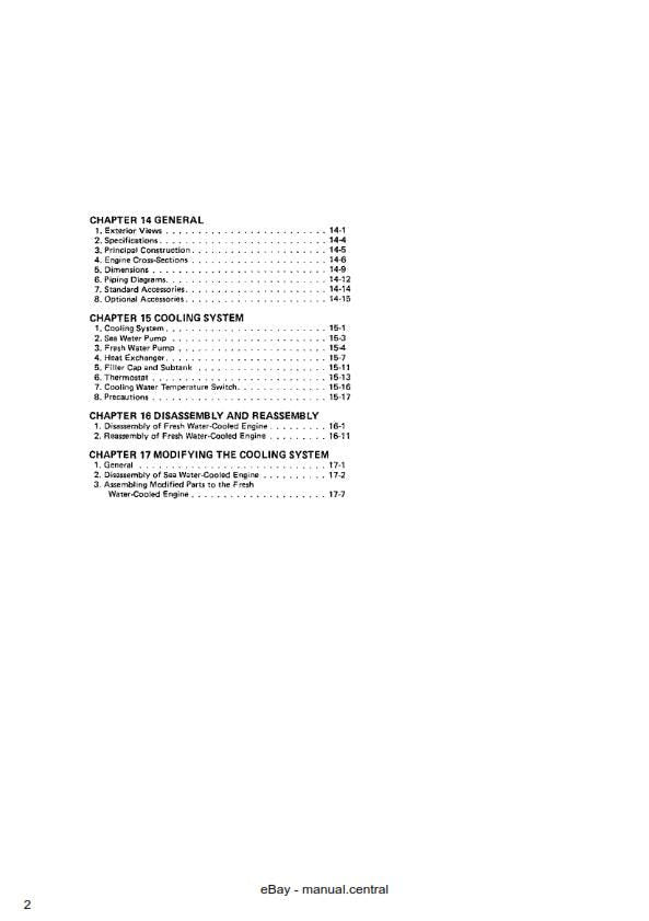 Yanmar Marine Diesel Engine 1GM(10L) 2GM(F)(L) 3GM(D)(F)(L) 3HM(F)(L) Service Workshop Repair Manual