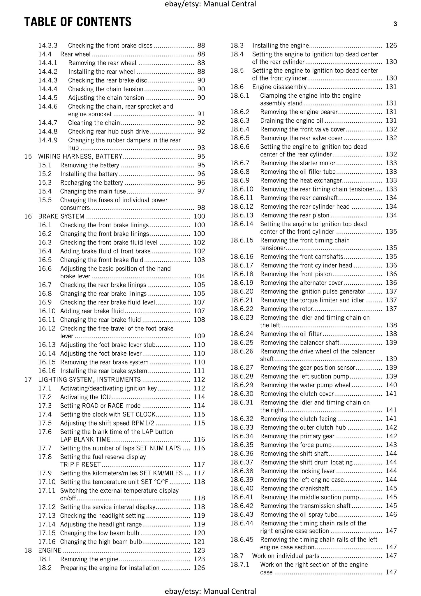 2012 KTM 1190 RC8 R -  Eu Uk Jp Usa - Service Workshop Repair Manual