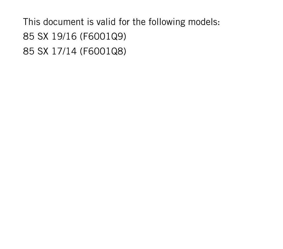 KTM 2017 - 85 SX - Service Workshop Repair Manual