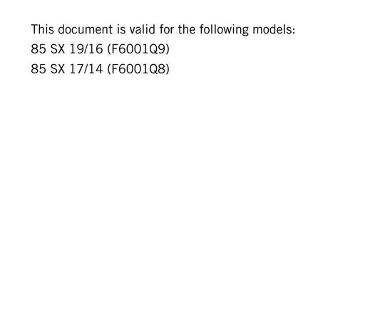 KTM 2017 - 85 SX - Service Workshop Repair Manual