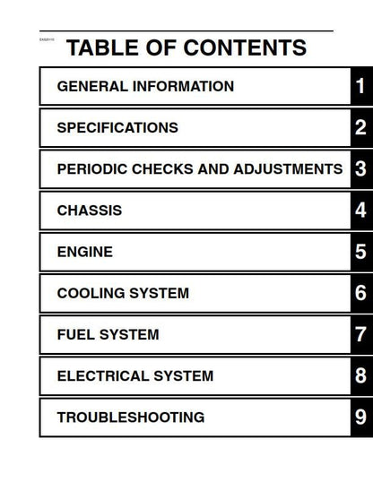 Yamaha 2009 2010 2011 - R1 - YZF-R1Y YZF-R1Y (C) - Workshop Service Repair Manual