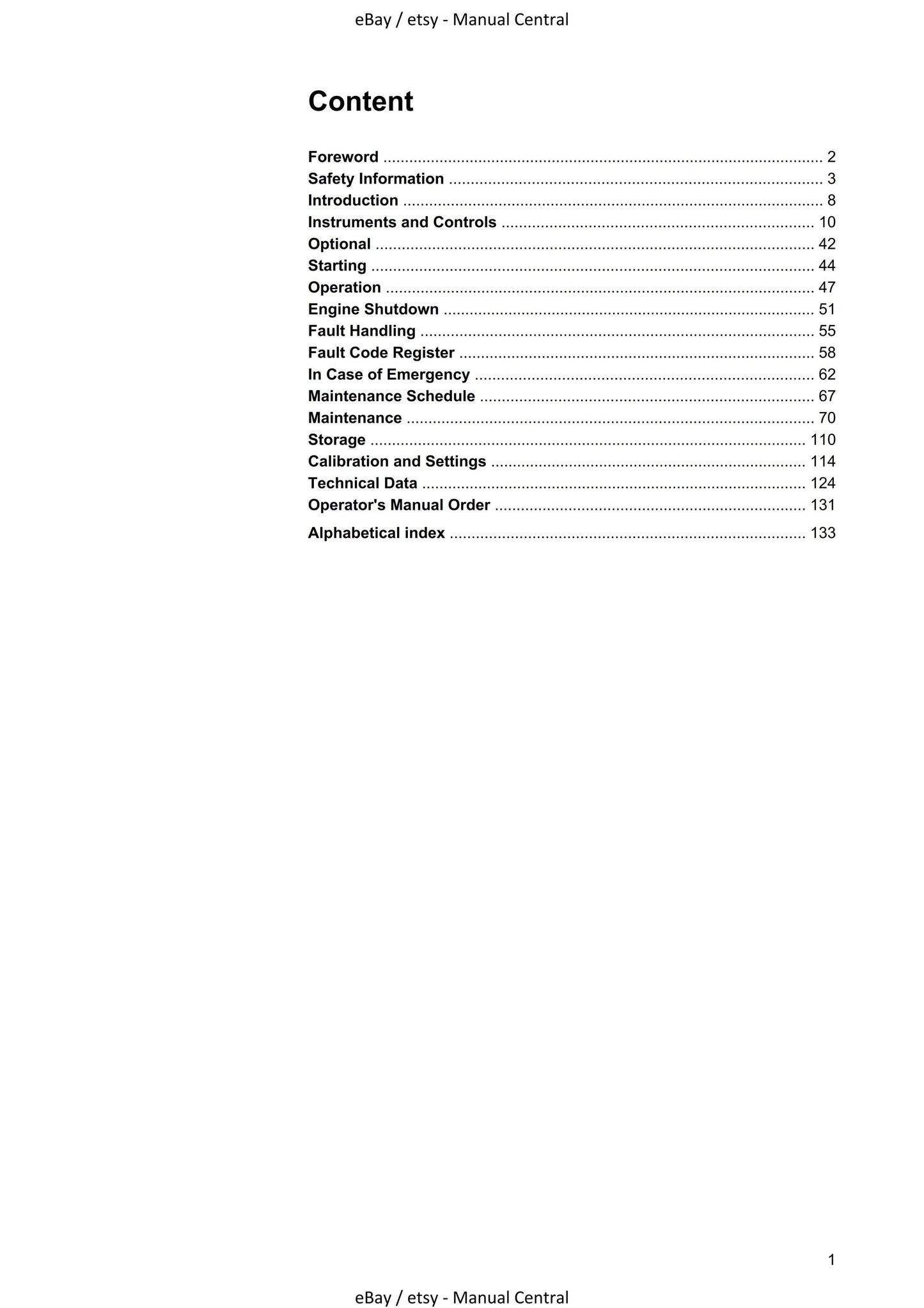 Volvo Penta - D4 D6 - Operator Manual