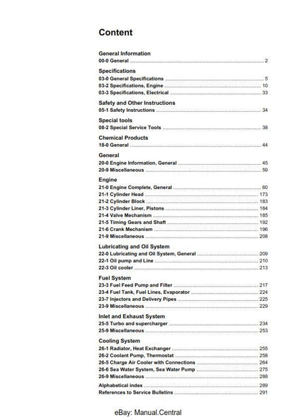 Volvo Penta - D4 D6 - Group 20-26 - Workshop Service Repair Manual