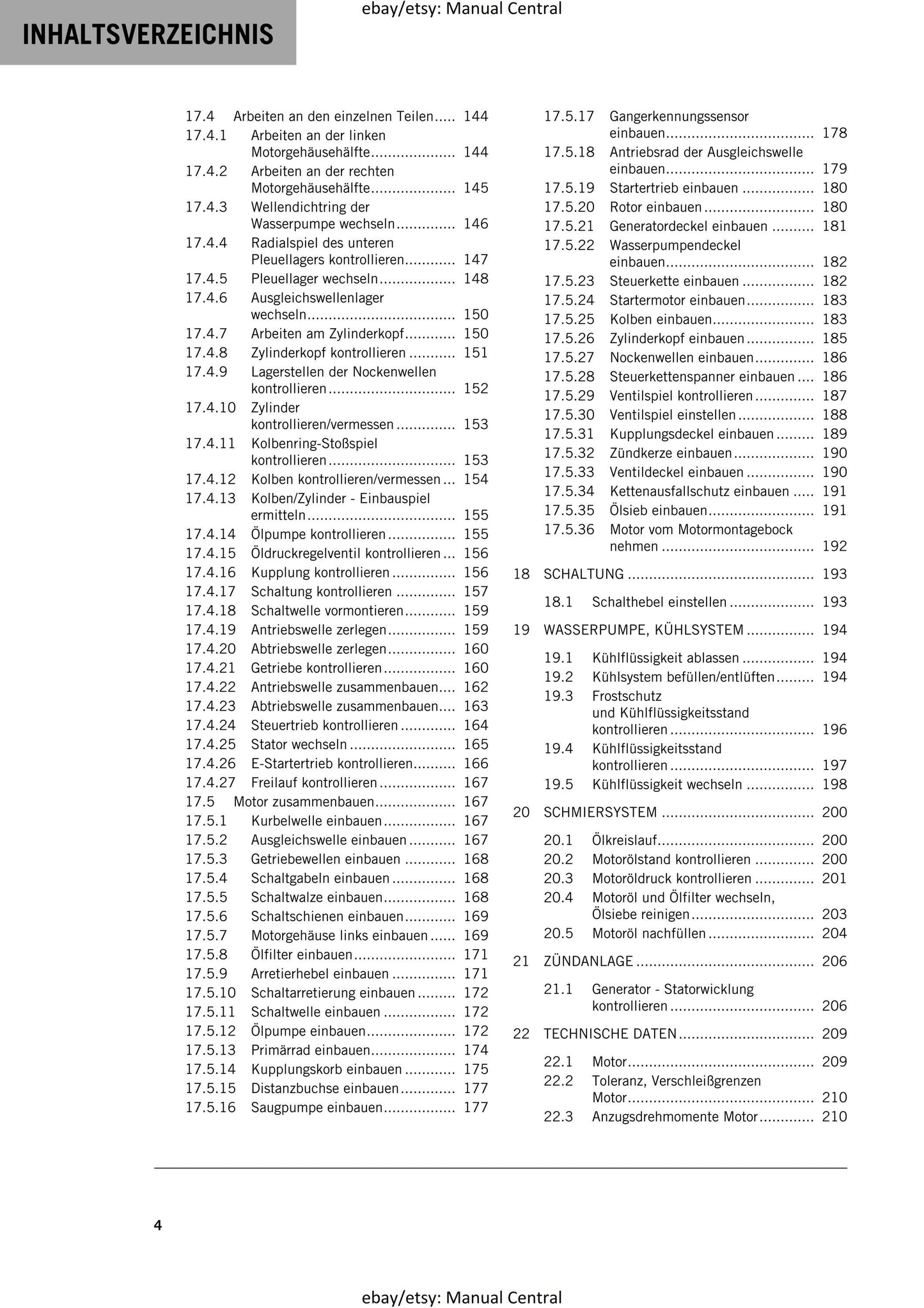 German Language - KTM 2016 - 390 Duke - Reparaturanleitung - Service Workshop Repair Manual