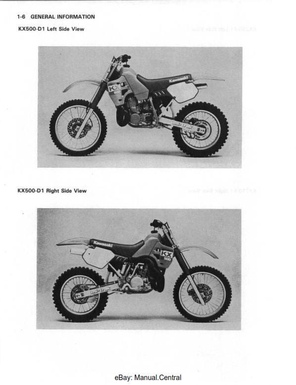 Kawasaki KX125 KX250 - 1990 TO 2004 - Workshop Service Repair Manual