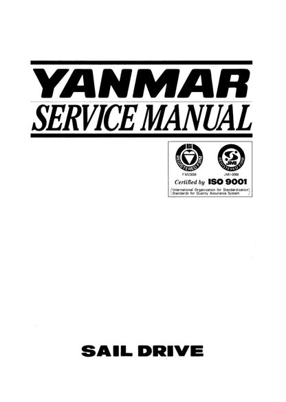 Yanmar Sail Drive Unit - SD20 SD30 SD31 - Service Workshop Repair Manual