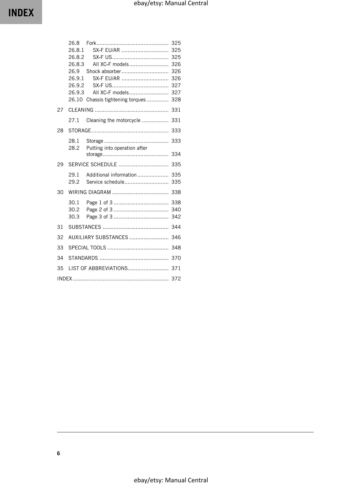 KTM 2024 - 350 Sx-f Xc-f Factory Edition - Service Workshop Repair Manual