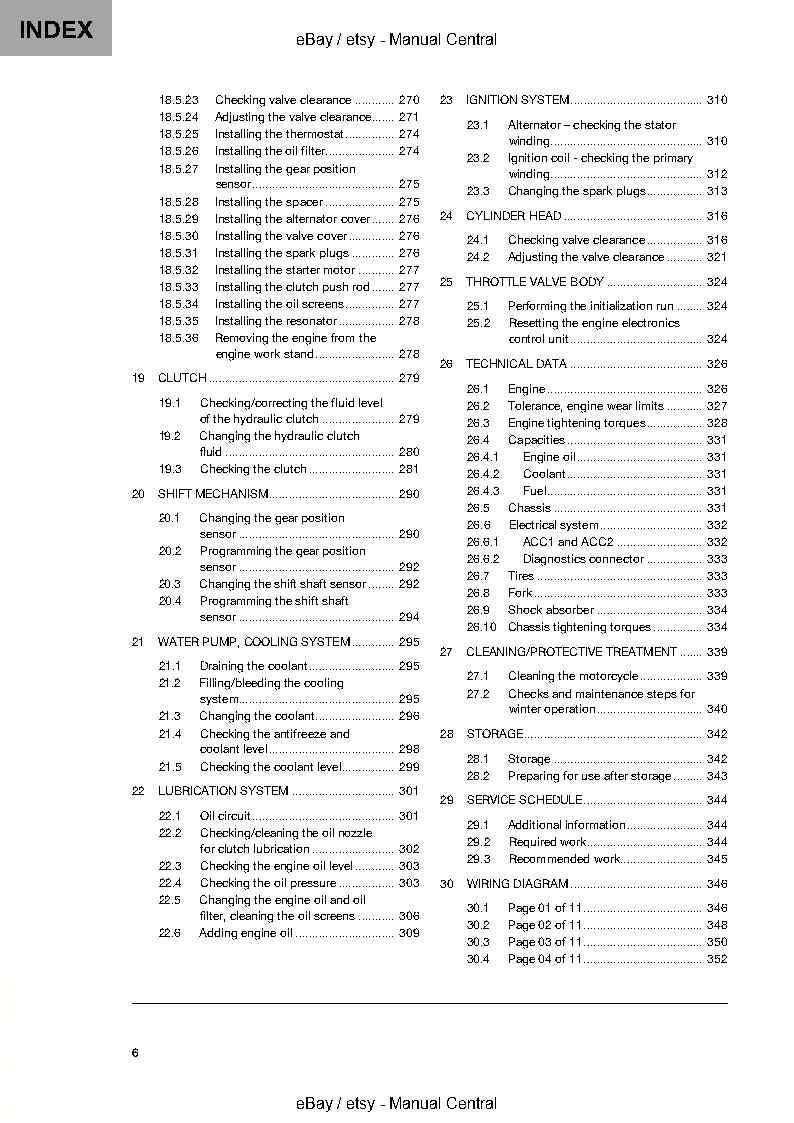Husqvarna 2022 - 701 Enduro Eu edition - Service Workshop Repair Manual