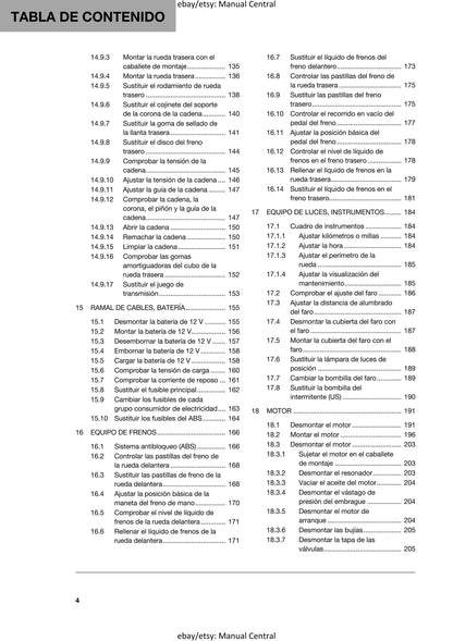 Spanish Language - Husqvarna 2020 - 701 Supermoto  - Manual de Reparacion
