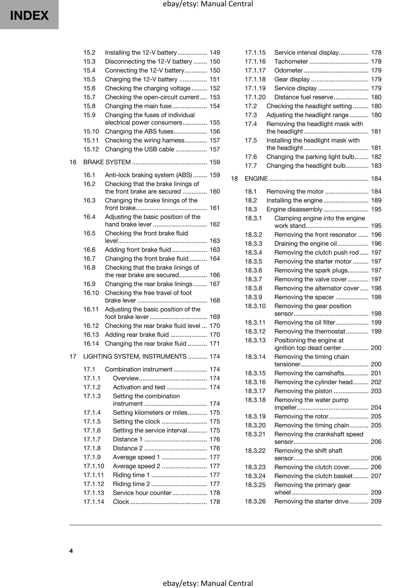 Husqvarna 2024 - 701 Supermoto EU Edition - Service Workshop Repair Manual