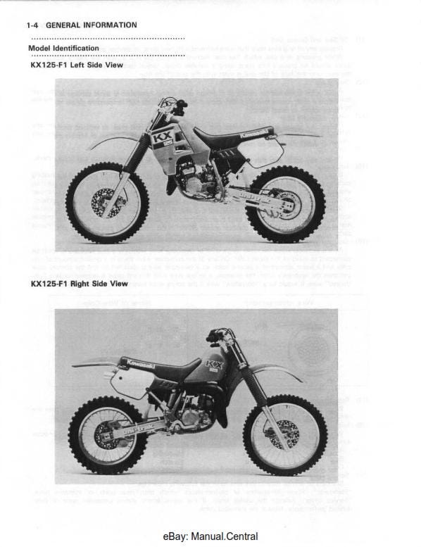 Kawasaki 1990 to 2004 - KX125 KX250 KX500 - Workshop Service Repair Manual
