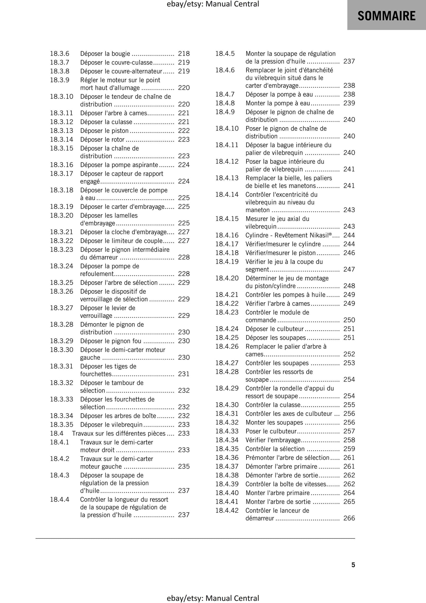 PDF - French Language - Ktm 2021 - 450 500 exc-f six days xcf-w - Manuel De Reparation -  Service Workshop Repair Manual