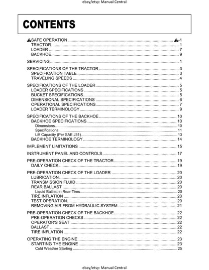 Kubota Tractor - Operator Manual - BX25DLB LA240A BT602