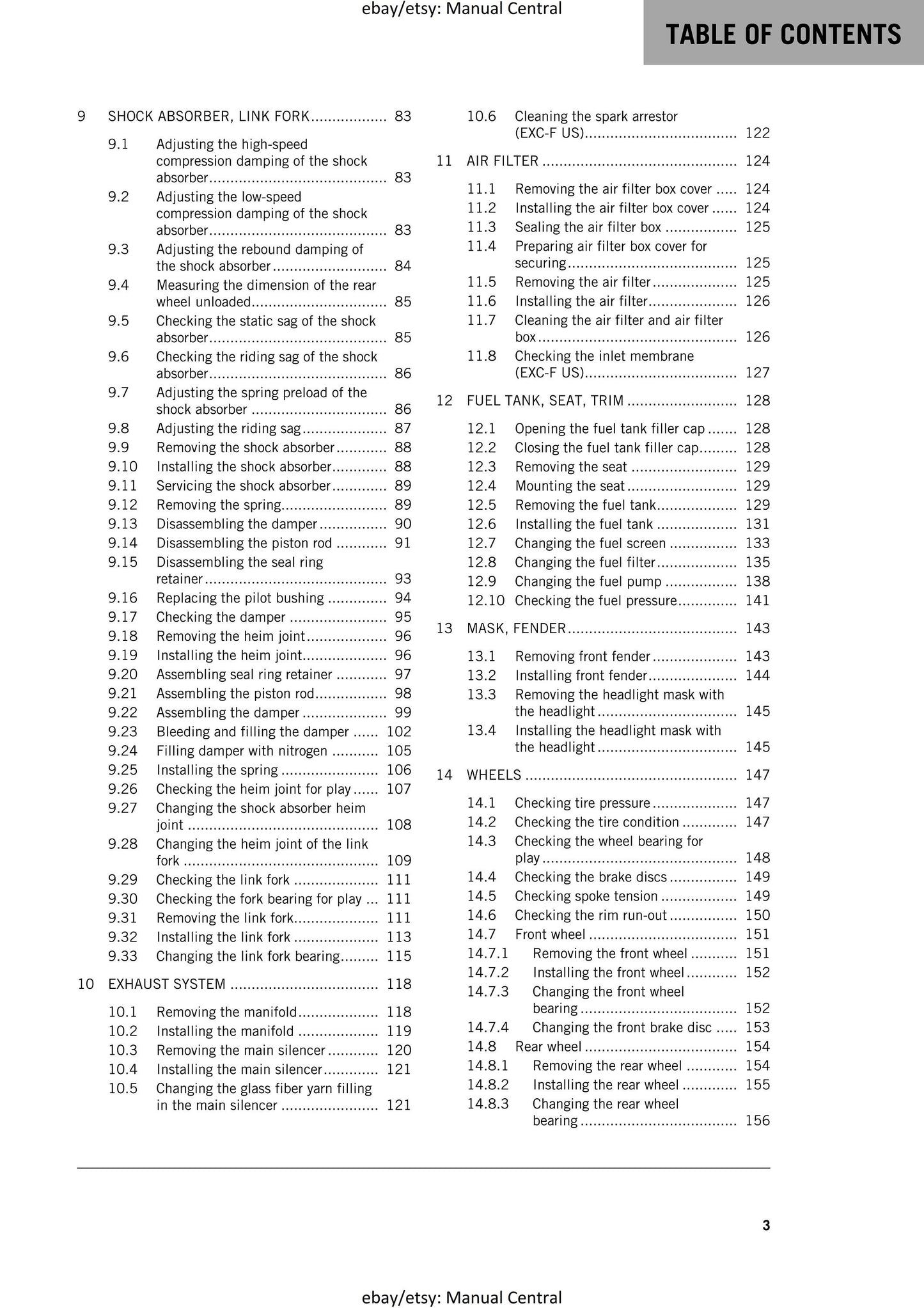 KTM 2019 - 350 EXC-F Six Days - Service Workshop Repair Manual