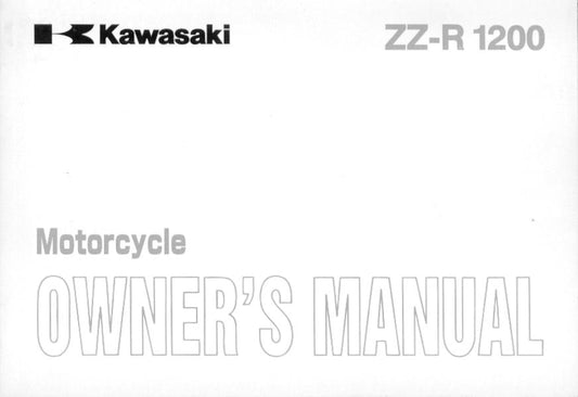 Kawasaki ZZ-R 1200 Owners Manual - zx1200-c1/d1