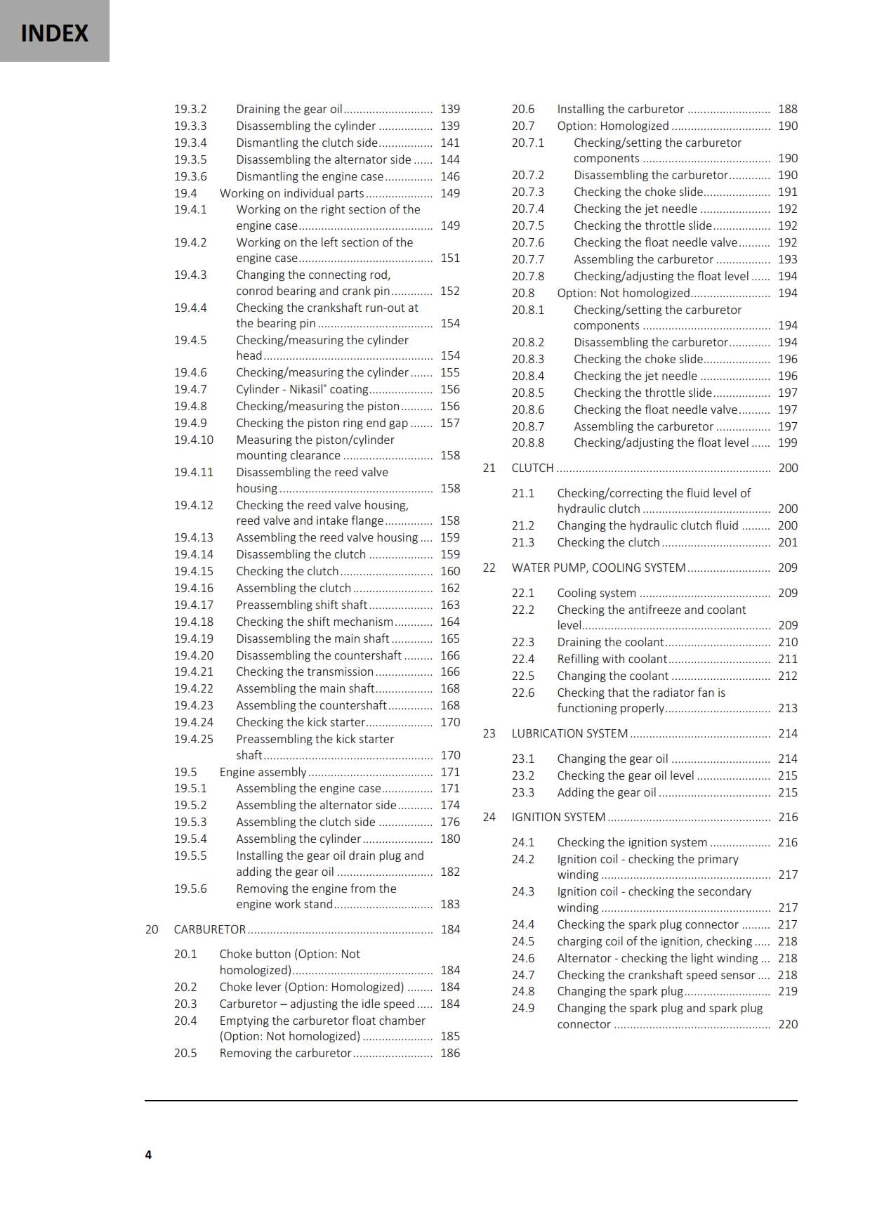 GasGas 2023 - TXT Racing Gp 125 250 280 300 - Service Workshop Repair Manual