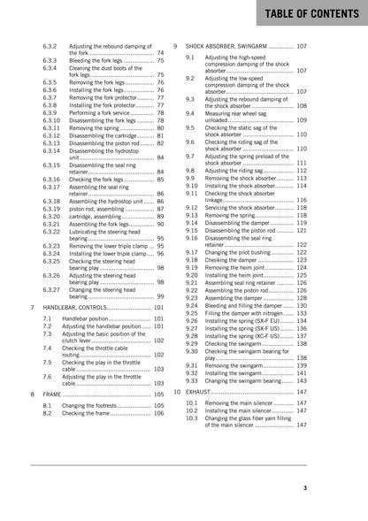 KTM 2016 - 250 SX-F XC-F - Service Workshop Repair Manual