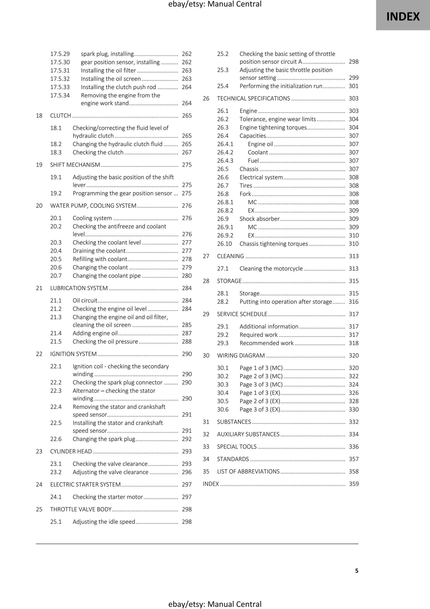 GasGas 2022 - EX MC 250F- Service Workshop Repair Manual